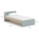 Pine Wood Single Child Bed Simple Wooden Kids Bed with Underbed Drawers