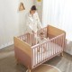 3 In 1 Crib Single Convertible Wooden Baby Crib Cot Bed for Baby 0-5 Years