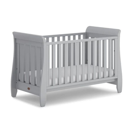 Nursery Furniture Convertible Kids' Baby Cots Designs Solid Wood 2 In 1 Grey Adjustable Baby Crib