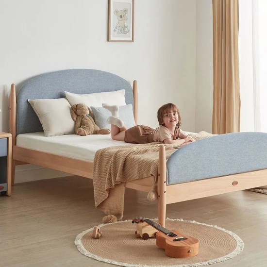 Bedroom Furniture Solid Children Wood King Size Kids Double Bed