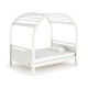 Simple White Full Size Wooden Toddler Girls House Bed For Kids