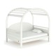 Simple White Full Size Wooden Toddler Girls House Bed For Kids