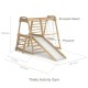 Kid Wooden Climbing Toys Toddler Indoor Wood 3 In 1 Climbing Frame With Children Swing