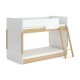  Bunk Bed Can Be Split into two Single Beds Pink Wooden Kids Bunk Bed with Slanted Ladder