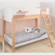 Fantastic Custom Built Small Kids Adjustable Double Loft Natural Solid Wood Bunk Beds With Stairs