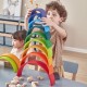 Small Wood Construction Kids Baby Toy Building Blocks For Children