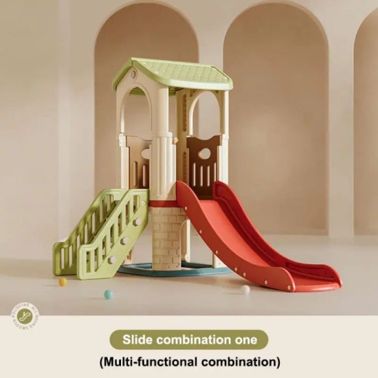 Easy To Assemble Castle Playhouse Tobogan Enfant Slides For Kids Plastic 6 Years Baby Boy Toys Indoor Cute Big Playhouse For Kid