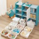 Large capacity baby furniture shelves organize multi-level floor baby storage toy cabinets