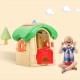 Baby plastic playhouse outdoor playhouse Children's outdoor playground equipment set kindergarten